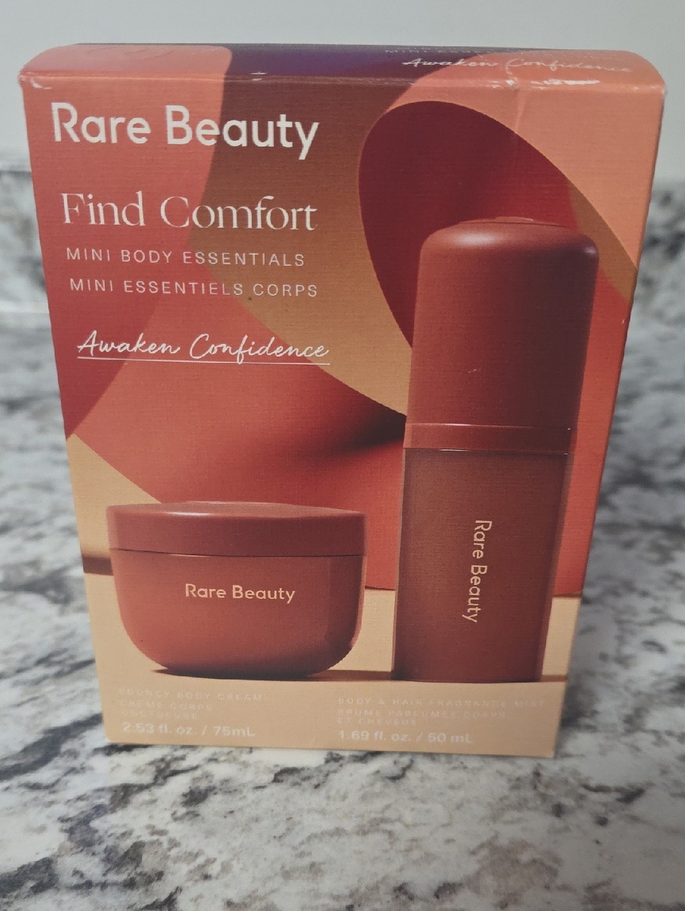 NIB- Rare Beauty Find Comfort Mini Body Essentials - Terracotta